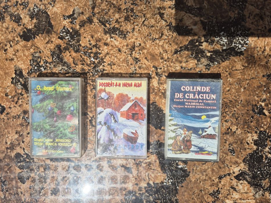 Vând Lot 10 caseta audio originale muzica mixta  Romanesca usoara & Colinde de  Craciun
