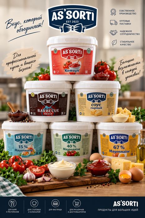 Майонез оптом для HoReCa