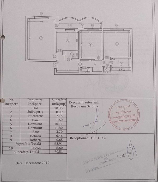 Apartament 3 camere