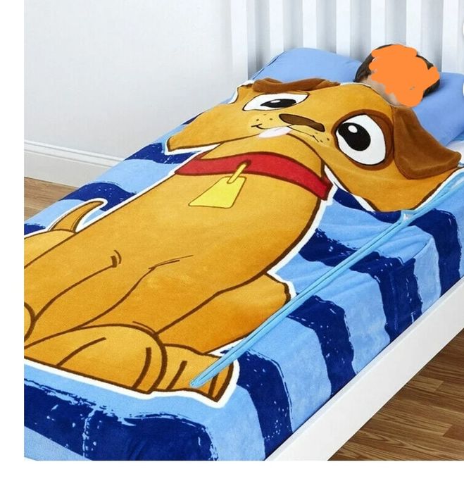 Детско одеяло с ластик и цип кученце