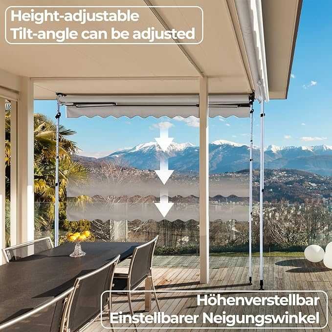 Тента Jago® със скоба - 350x80 см, регулируема по височина