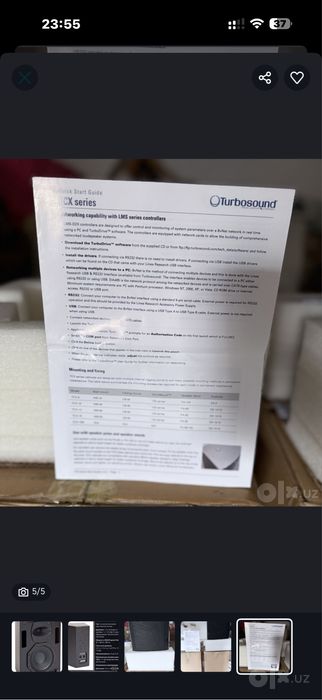 Колонки Turbosound и микшерный пульт Allen & Heath