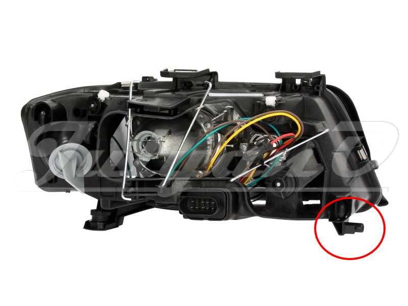 Щипки (водачи, крепежи) за закрепване на фар за AUDI A3 (8L) - A6 (C5)