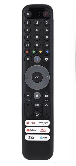 telecomandă TCL RC833 (GUB1/GUB2) Smart Android/Google TV, TCL 4K QLED și LED din seriile recente (precum C645, C745, C845).