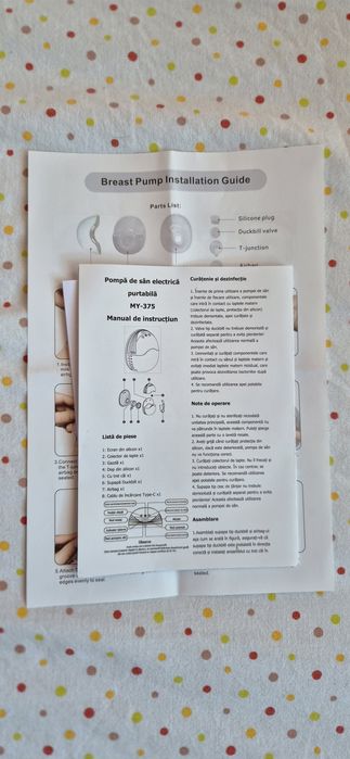 Pompă sân hands-free dublă