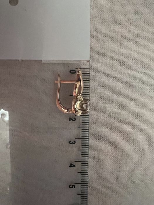 Золотые серьги Тюльпан, Российское произ. 585 пробы, 4,03 гр.