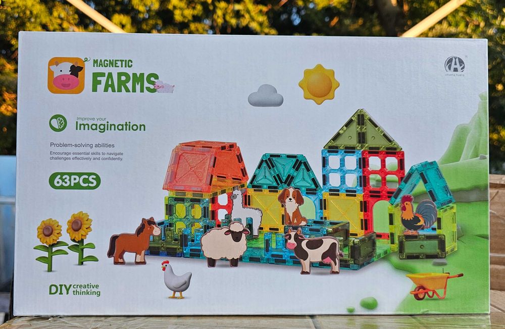 НОВО! Магнитен Конструктор Ферма  63 части за 20.60€ / 0895039345