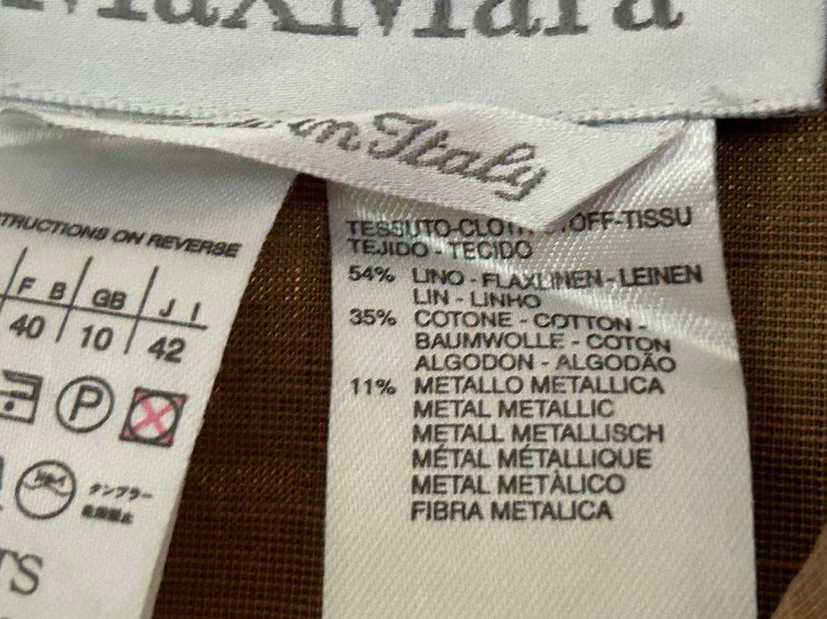 Сако от лен MaxMara, Италия, размер IT 42