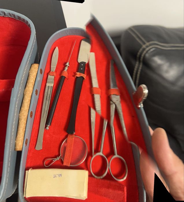 Microscop optic portabil cu trusa 500x