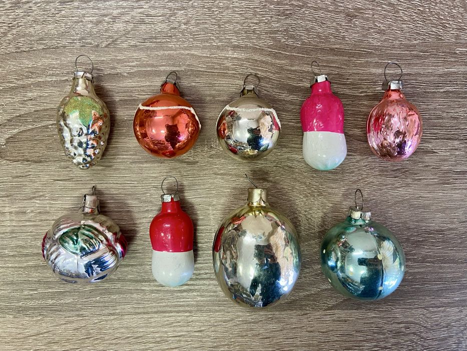 Винтидж съветски коледни играчки за елха