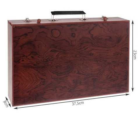 Художествен комплект за рисуване в куфар, 148 части, за деца и възрастни