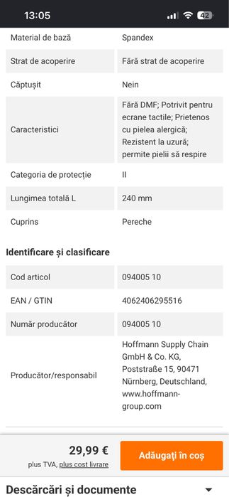 Mănuși Hybrid pentru mecanici