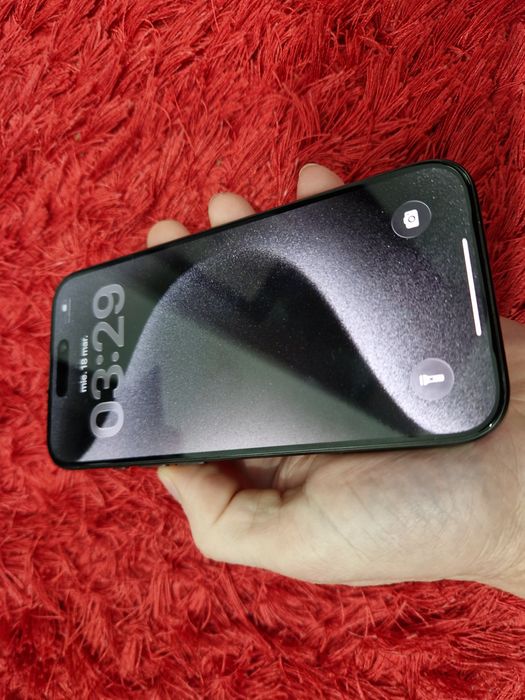 -Iphone 15Pro, ca Nou, 128Gb, 8Ram, Bat:90%- 569 cicluri incarcare, Bl