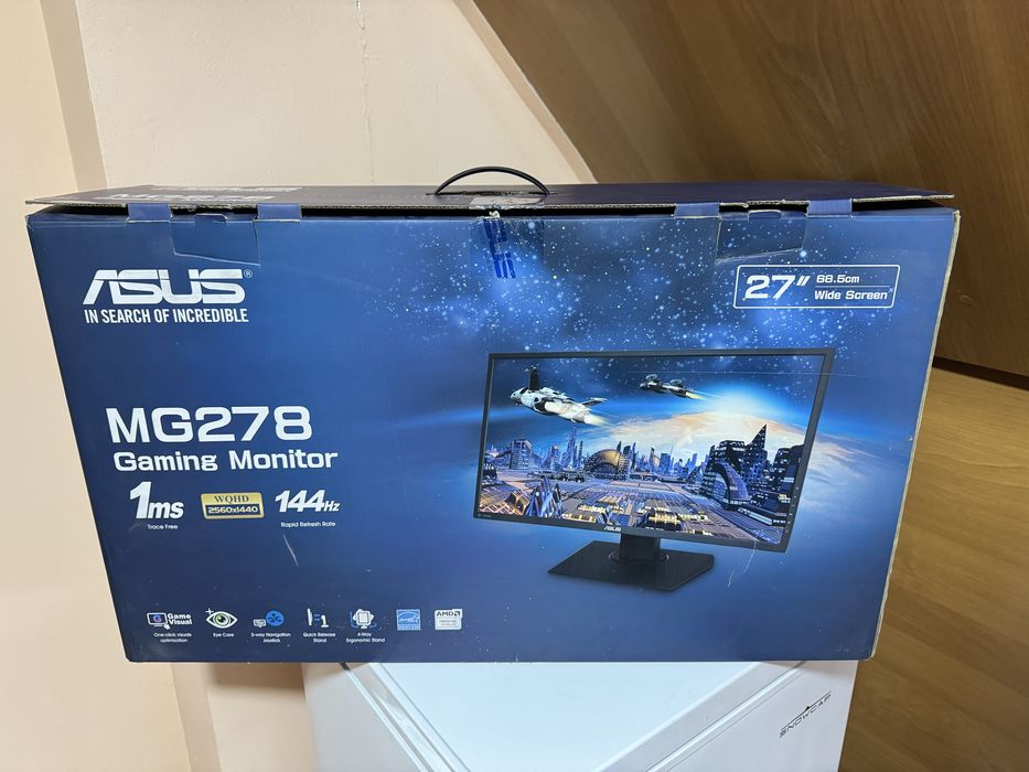 Asus mg 278 , 2K , 144гц, отклик 1мс