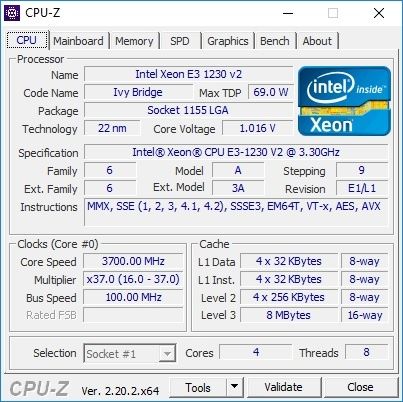 XEON E3 1220 V2 LGA 1155