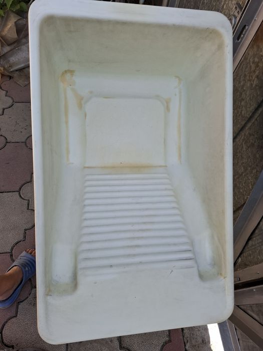 Тазик со стиральной доской советский