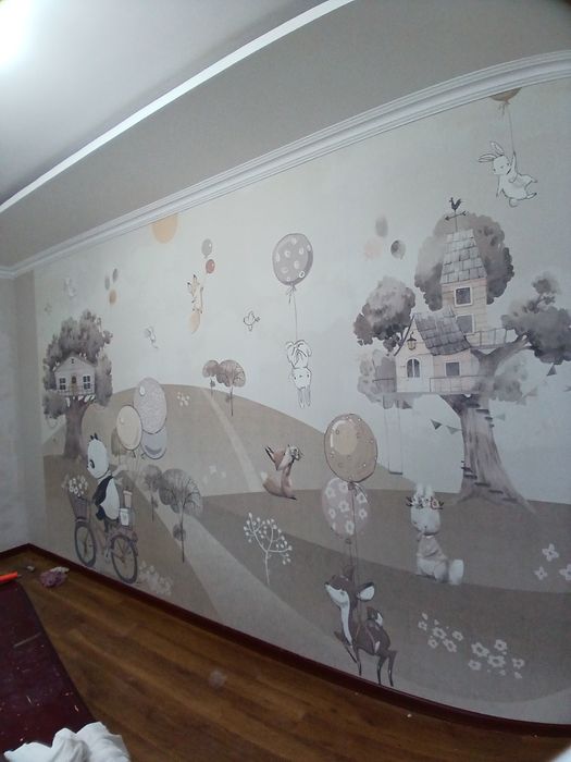 Поклейка обой и ремонт квартир.