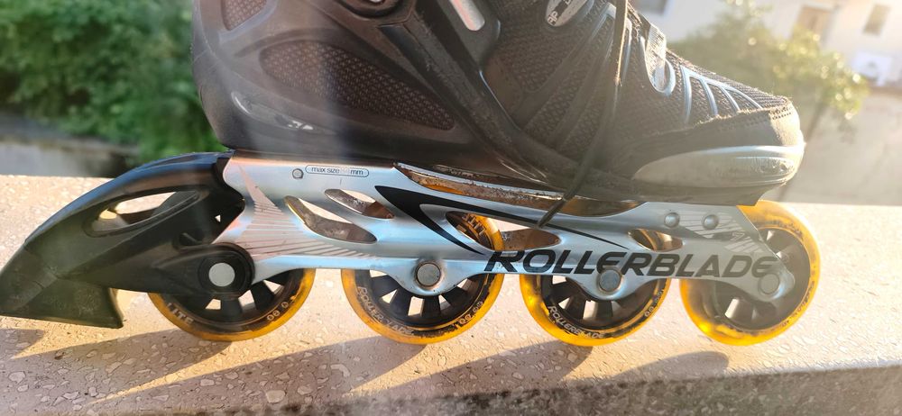 Role profesionale Rollerblade cadru metalic gheată confortabilă mărime 39 unisex
