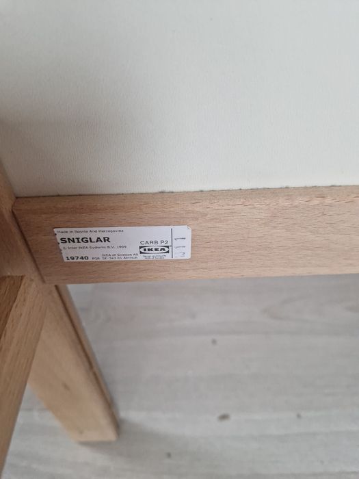 Pat copii 70x160 ikea cu saltea inclusa