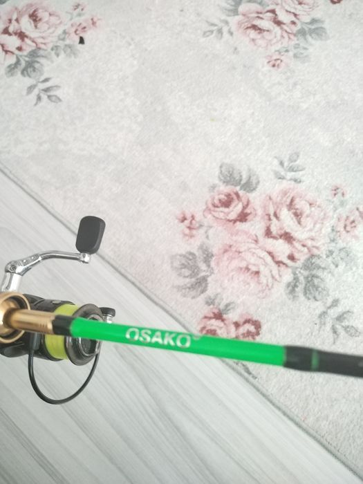 Спининг въдица Osako 2.10 със макара и примамки + калъф