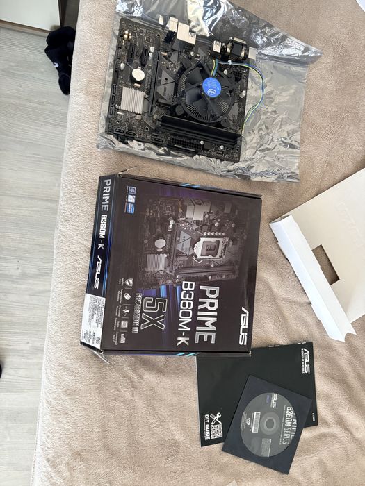 Set Asus Prime B360M, intel core i5 9400F, DDR4 8Gb