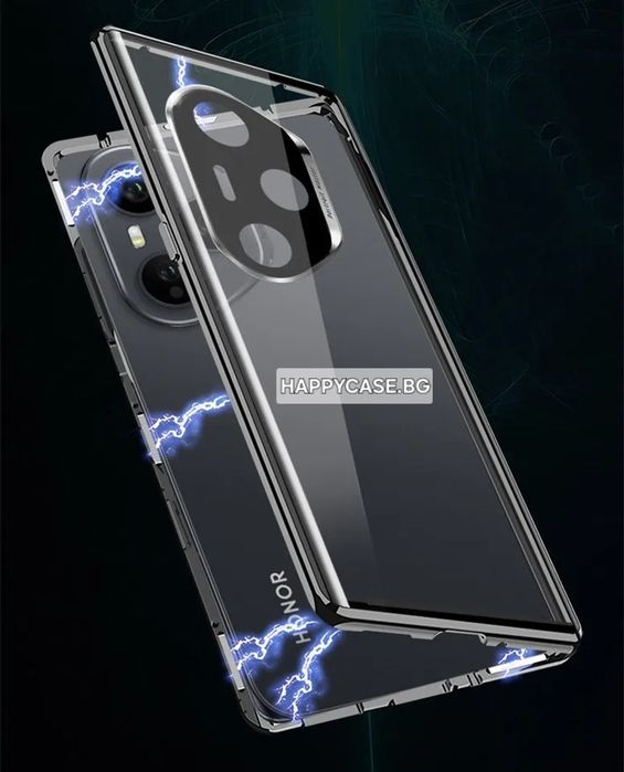 Honor 400 Pro / 400 / 400 Lite / Двоен 360° магнитен кейс с камера протектор