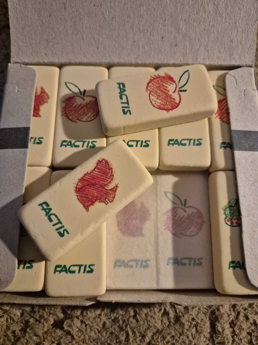 Radiere (gume) FACTIS Natura, 3 cutii a cate 30 gume, Spania