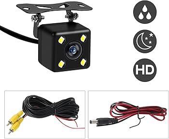 HD 180° Камера за задно виждане с LED диода , универсална
