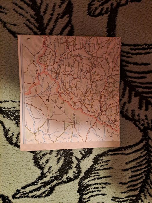 Harta Turistică - Rutieră România 1979 - Direcția Topografică Militară