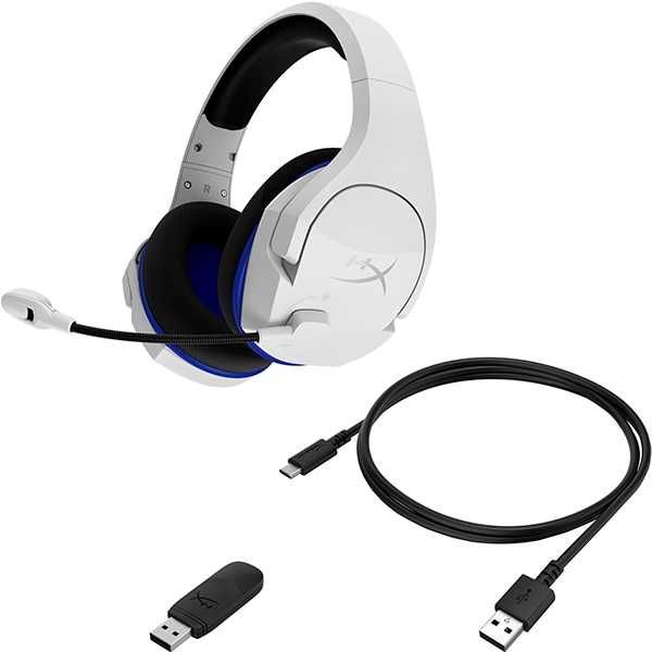 Casti Gaming Wireless HyperX Cloud Stinger Core Playstation PS4, PS5, PC 4P5J1AA Albe noi Sigilate