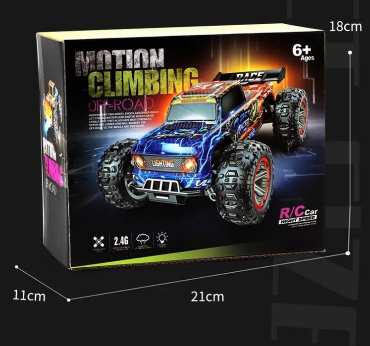 Радиоуправляемая машинка с подсветкой и паром