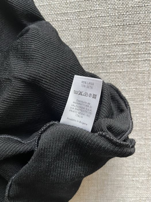 Черно ново поло вълна и коприна