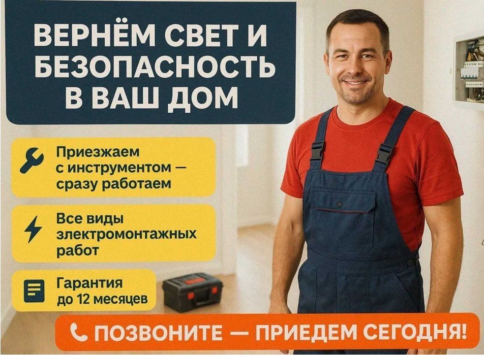 Услуги электрика 24/7