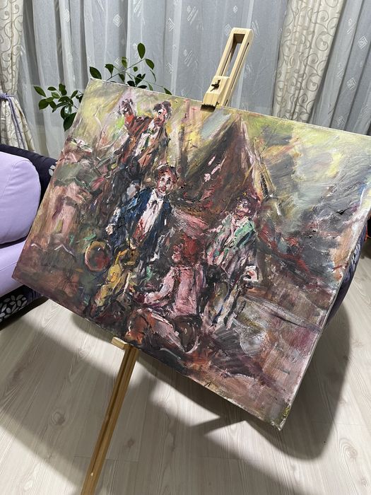 Tablou Clovni pictat panza