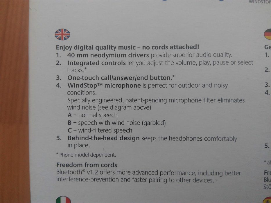 Vand casti Logitech -Wireless -Bluetooth -microfon, noise cancelling