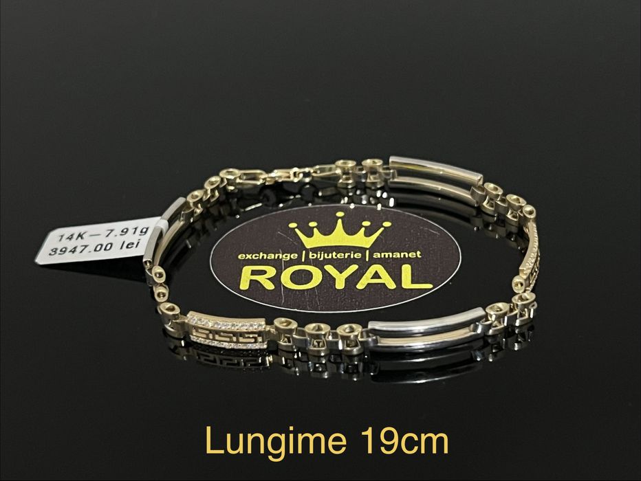 Bijuteria Royal CB : Bratara aur nou 14k unisex 7,91gr