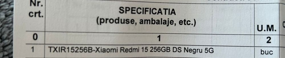 Xiaomi Redmi 15 256GB DS Negru 5G