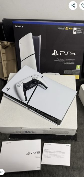 КАТО НОВ Sony Playstation 5 DIGITAL Ozone.bg Гаранция 2025г PS5 White