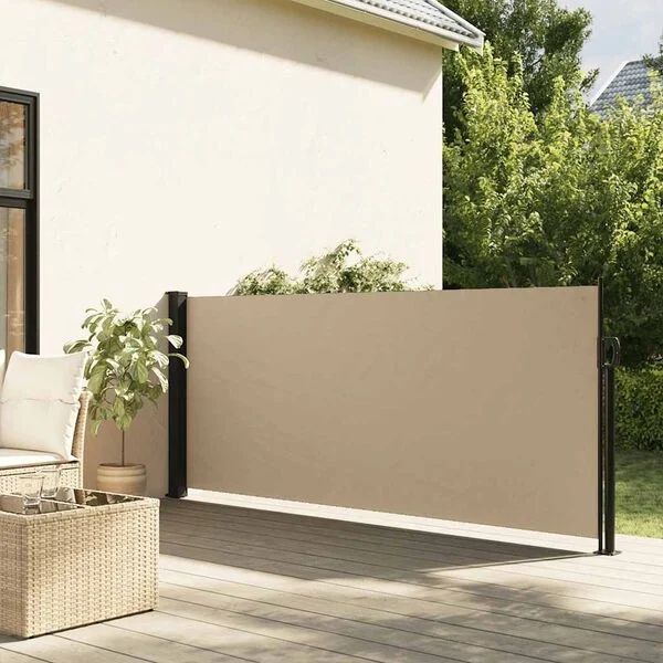 Paravan - Copertină laterală retractabilă, crem, 160x300 cm