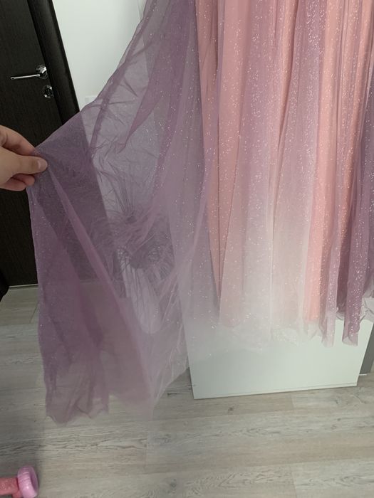 Rochie eleganta lunga roz