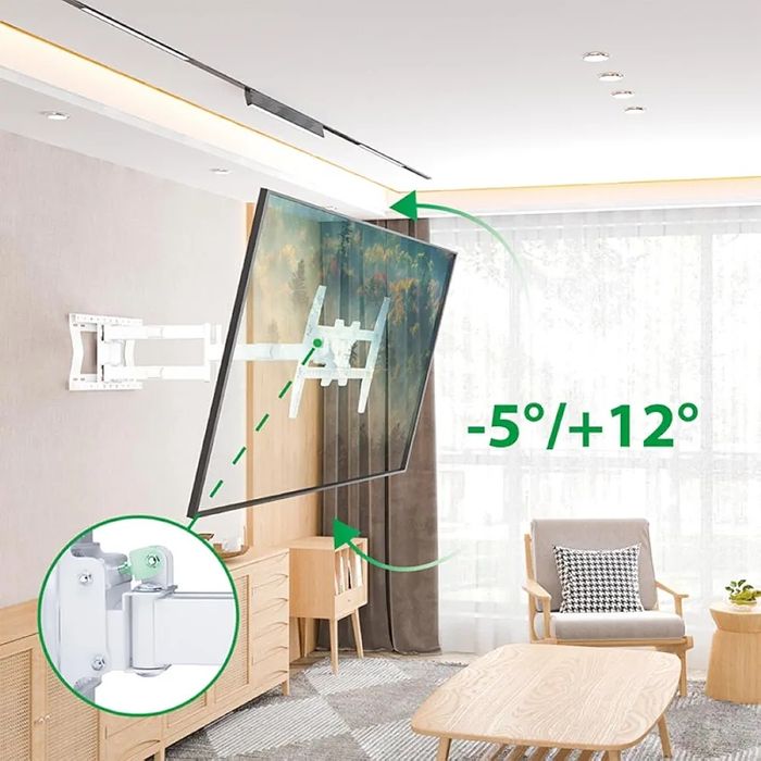 ТВ Стойка за телевизор 45' - 110' въртяща се, дълго рамо до 100 см