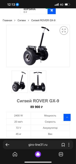 Сигвей ROVER GX-9