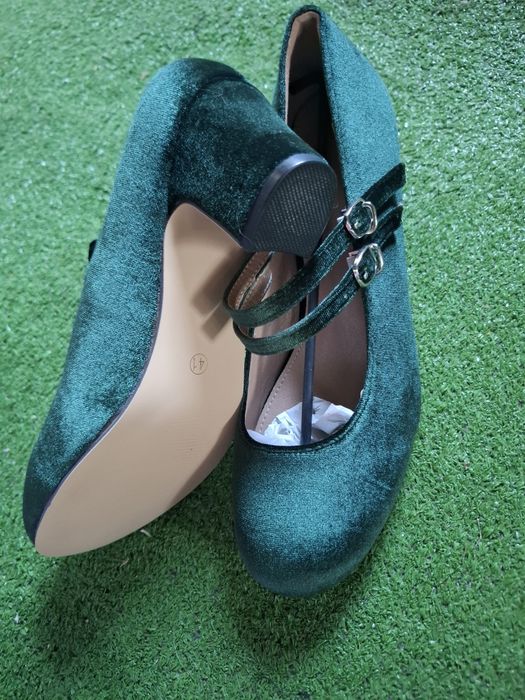 Pantofi damă verde smarald