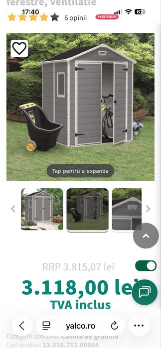 Casuta keter de curte