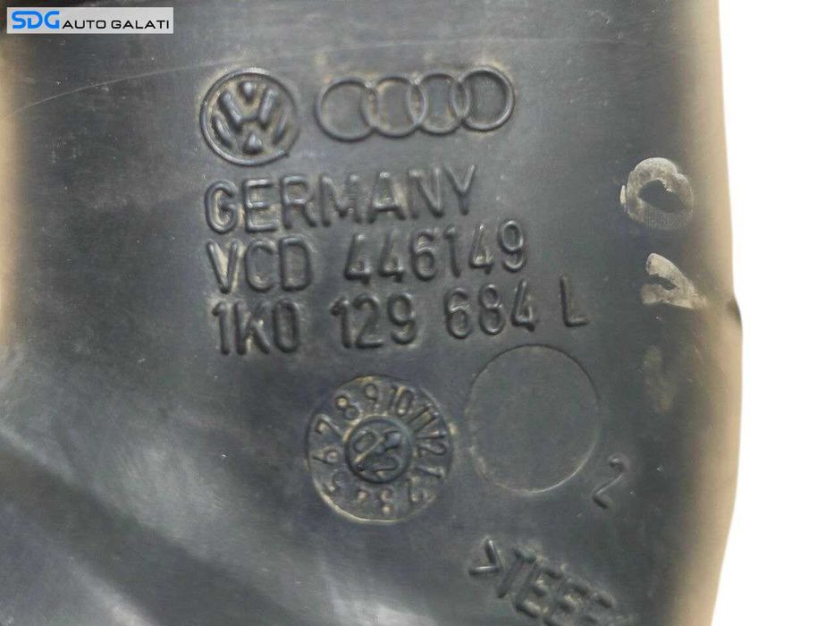 Furtun Conducta Tubulatura Admisie Aer Seat Leon 1P 2.0 TDI 2005 - 2011 Cod 1K0129684L [LR1884]