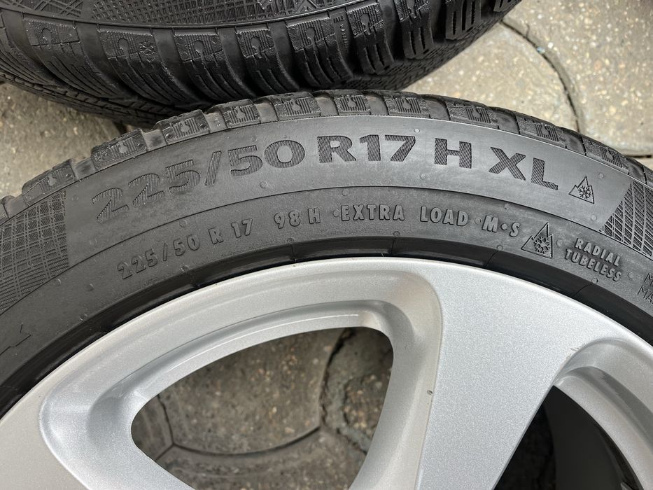 Jante aliaj 5x108mm, anvelope 225/50 R17 Ford, Peugeot, Citroen