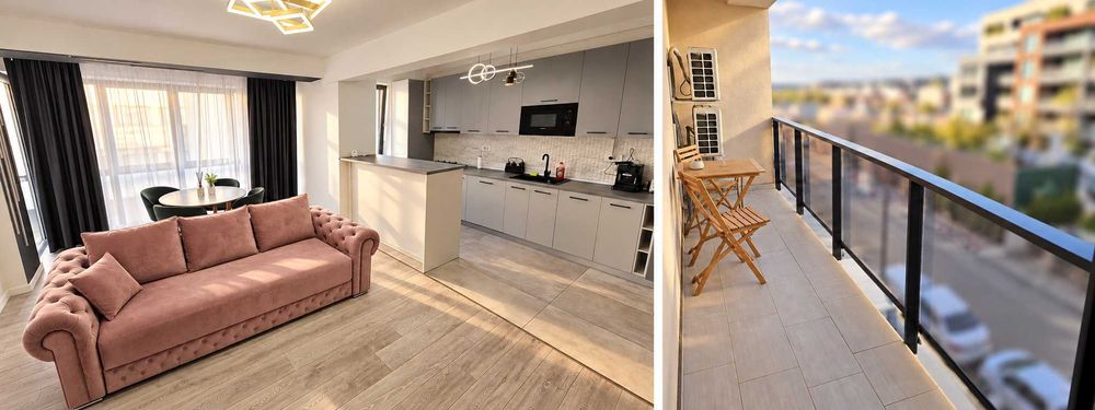 Inchiriez urgent apartament 3 camere ViaPipera in spate la Porsche + Parcare | termen scurt/mediu/lung