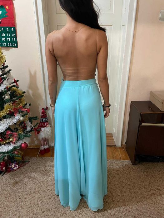 Официална синя рокля