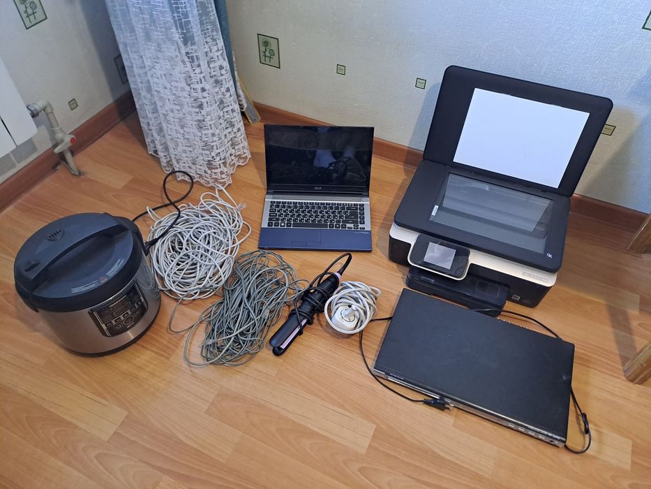 Ноутбук мфу Dvd мультиварка сетевые кабеля удлинитель