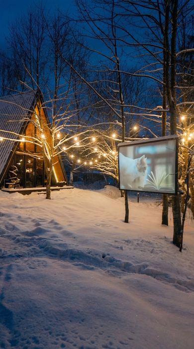Cabana A-FRAME cu ciubar de inchiriat